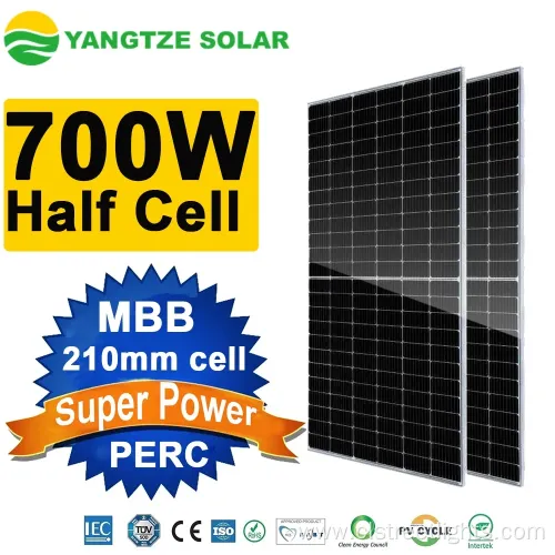 700W Monocrystalline Solar Power System with 25-Year Warranty and Solar Battery Bank